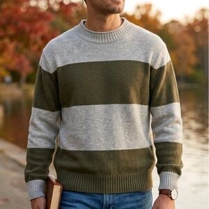 J Crew Always Men Soft Cozy Oarsman Rollneck Wool Blend Sweater 2XL Quiet Luxury